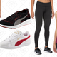 No.1 Logo Sweatpants, $28 | Ignite Proknit Women’s Running Shoes, $48 | Vikky LS Softfoam Women’s Sneakers, $28 | Essential Long Tights, $28 | Essential Tank Top, $16